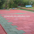 Outdoor safety rubber flooring for walkway